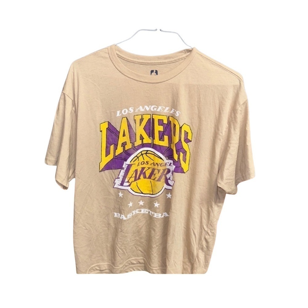 Los Angeles Lakers NBA Men’s T-Shirt - Beige (Size XL)